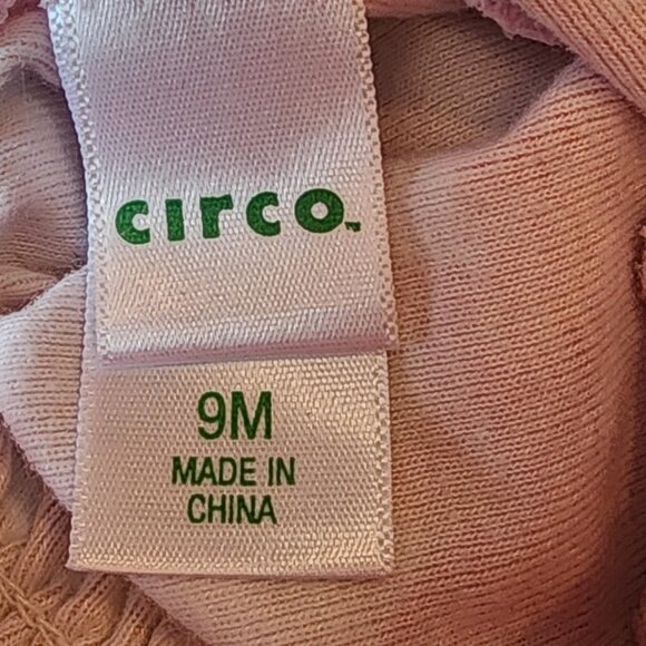 Circo - Pink & Orange Flower Dress Size 9 Months - Picture 3 of 3